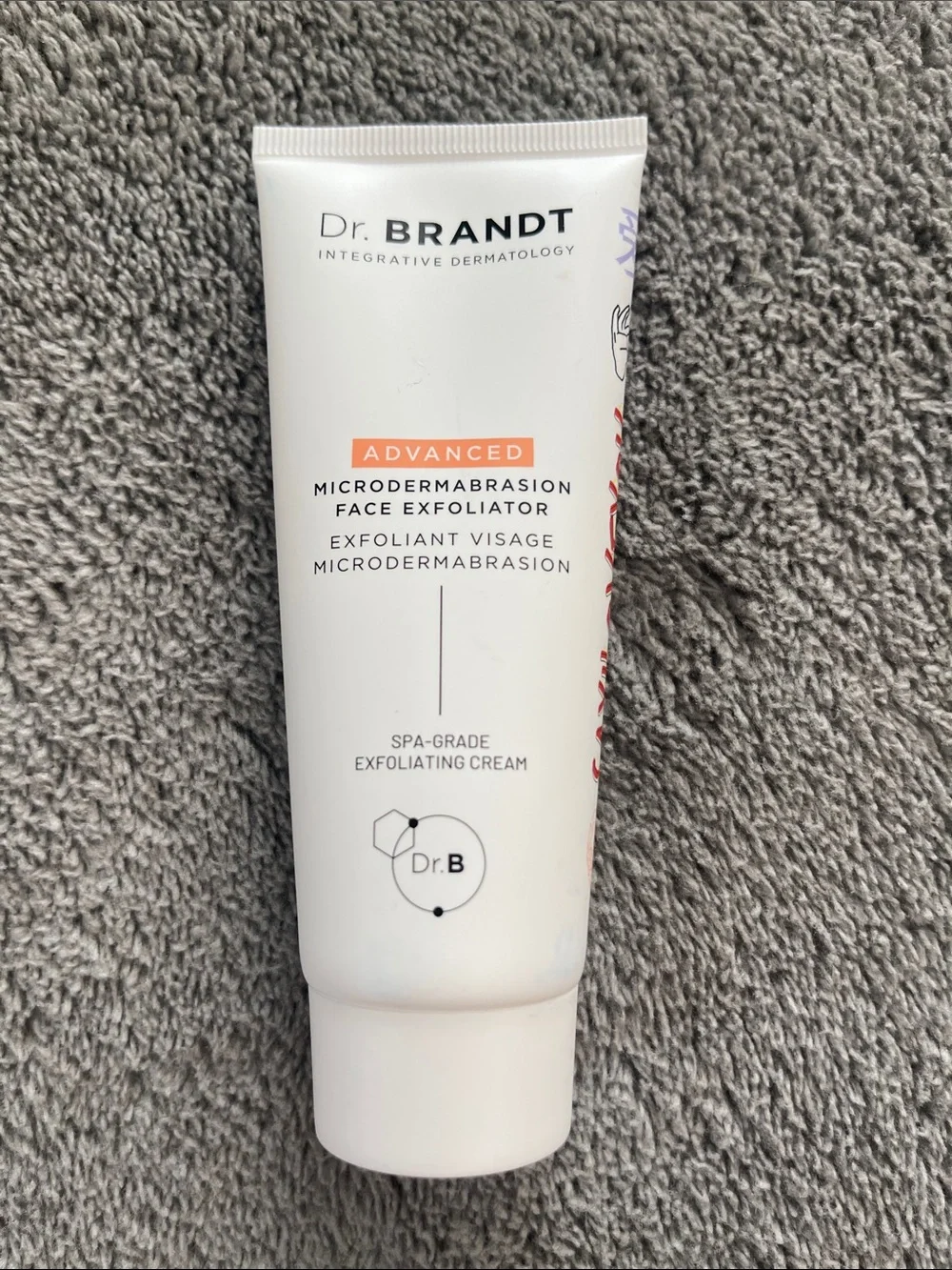 Dr. Brandt Advanced Microdermabrasion Face Exfoliator - White with Orange Accent